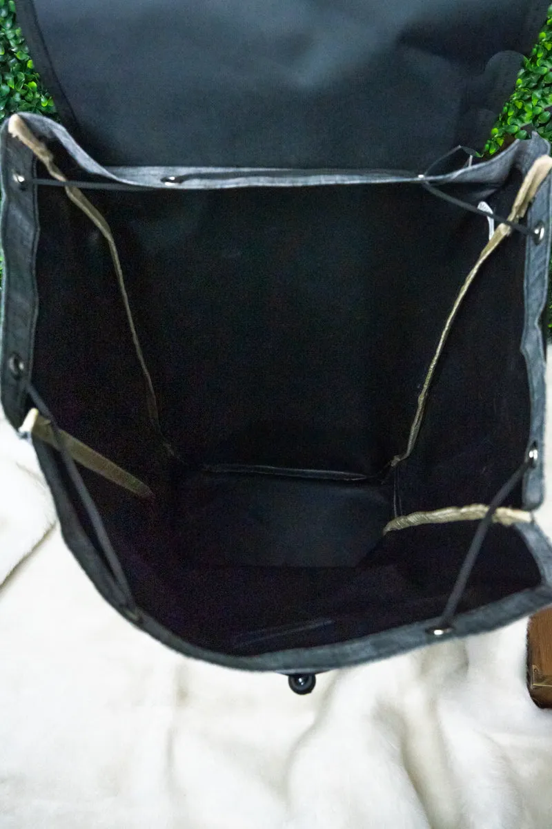 Black Rolling Shopper Tote