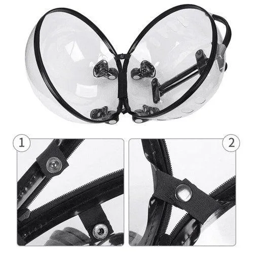 Bubble Trolley Transparent Case Traveling Handbag Carrier