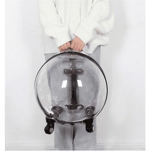 Bubble Trolley Transparent Case Traveling Handbag Carrier