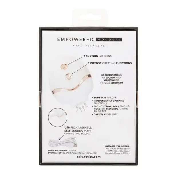 Empowered Palm Pleasure Goddess - White
