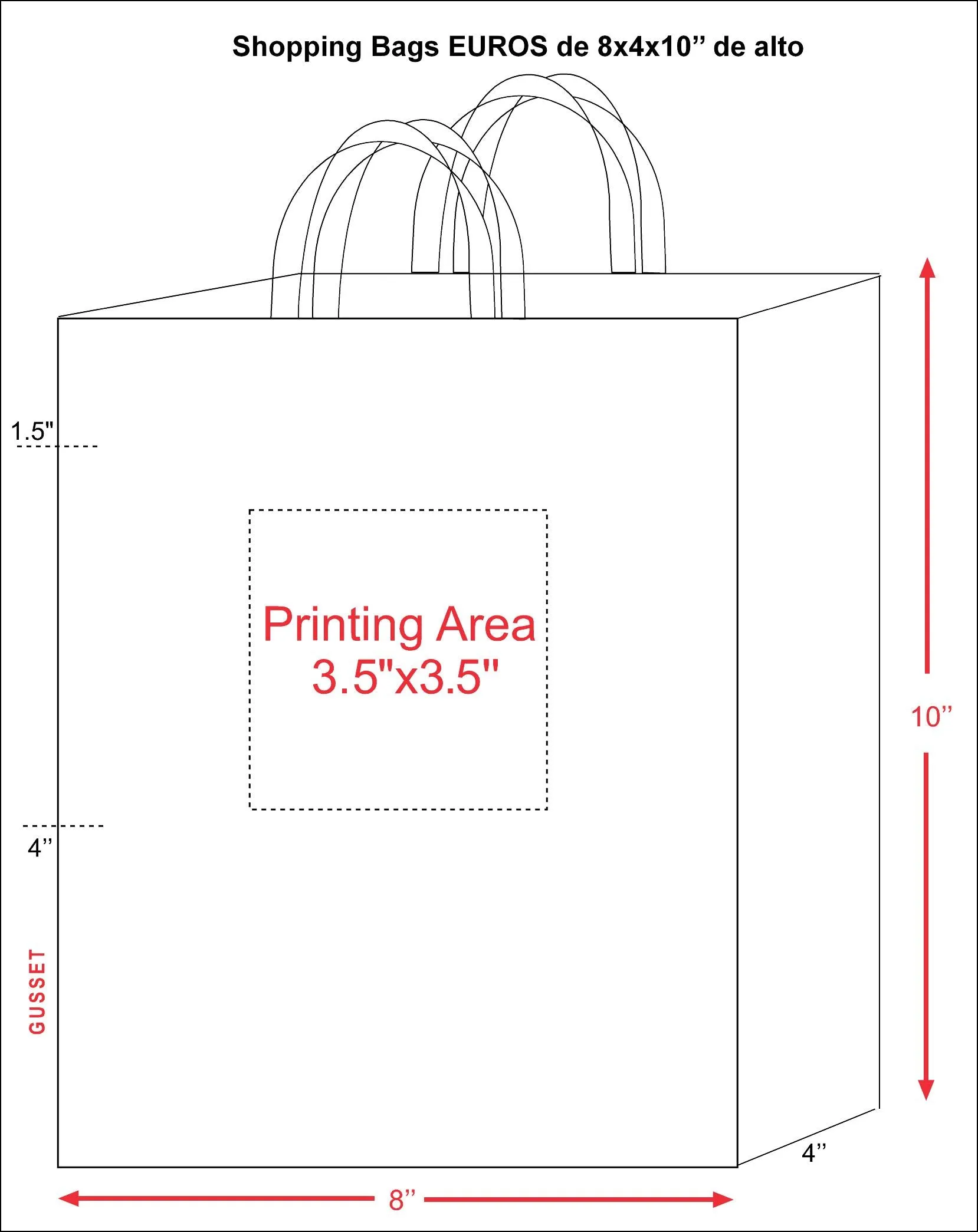 Euro Shopping Bags (Custom Printed)