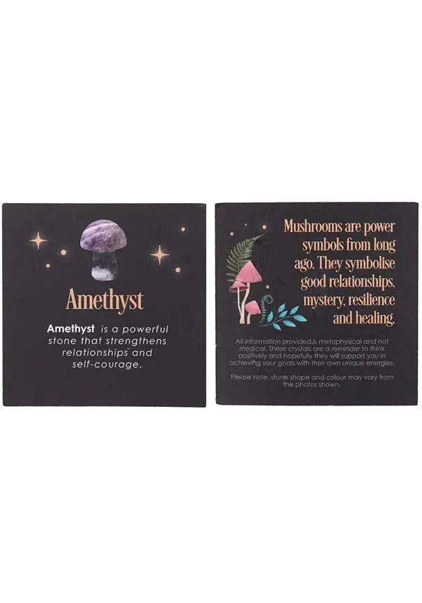 Magical Amethyst | CRYSTAL MUSHROOM*