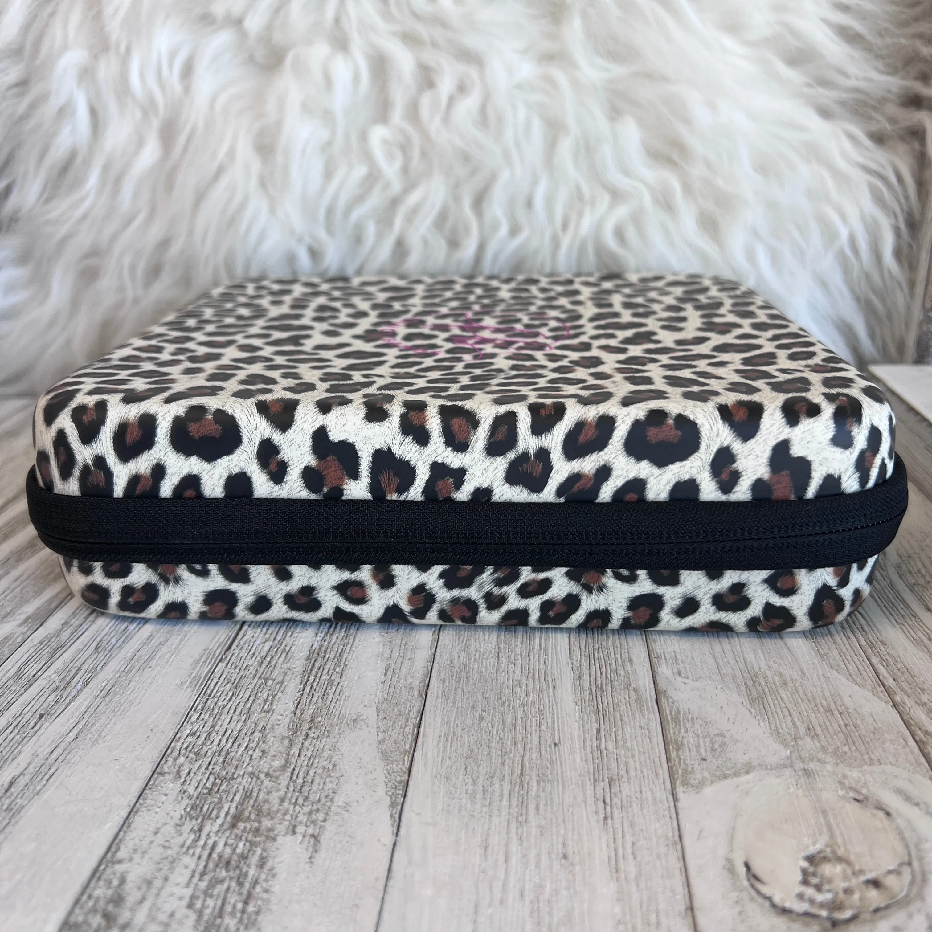 Mini  Leopard Print Fancy Band Storage Case