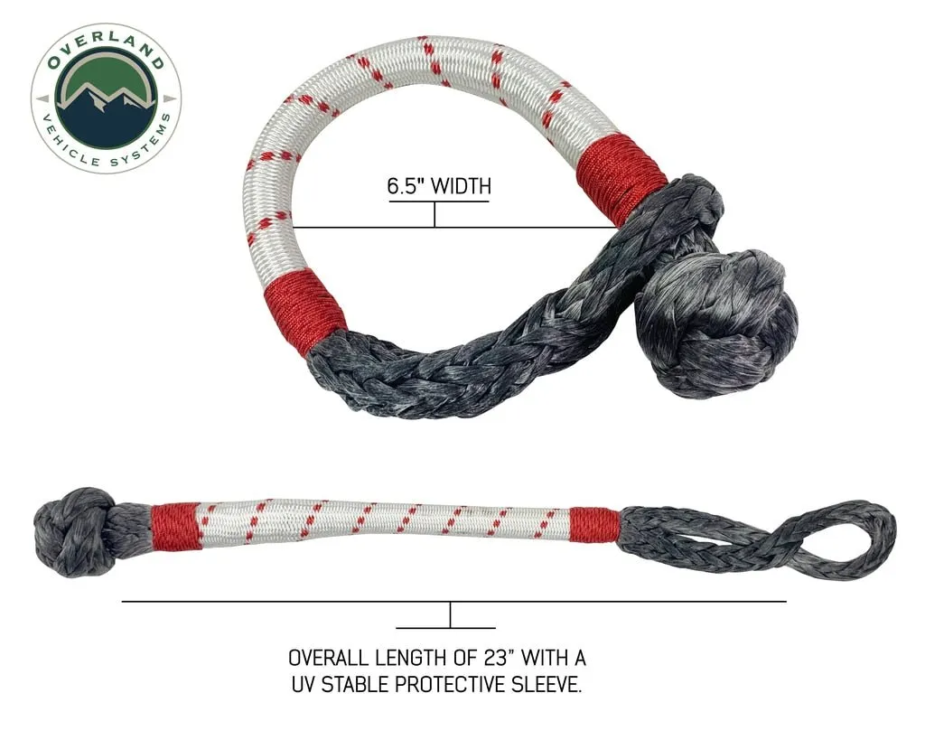 Overland Vehicle Systems 19-4716 Rope Shackle - 7/16 in. Thickness, Sold as Kit