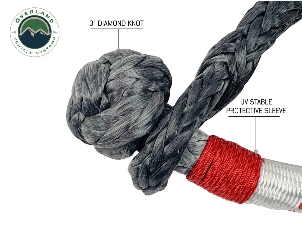 Overland Vehicle Systems 19-4716 Rope Shackle - 7/16 in. Thickness, Sold as Kit